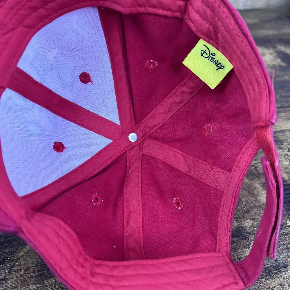Disney Minnie Mouse Embroidered Adjustable Strap-Back Hat Baseball Cap